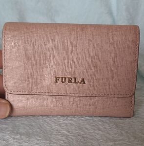 Furla Pink Saffiano Leather Wallet